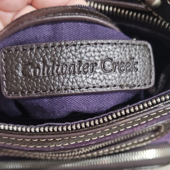 Coldwater Creek Purple Crossbody Bag with Silver Accents - Picture 2 of 12